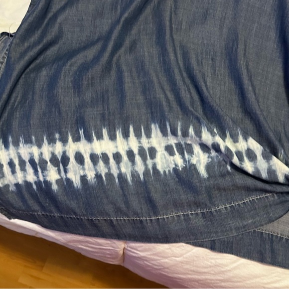 Chicos maxi Boho denim dress with pockets size 0.5 - Picture 6 of 6